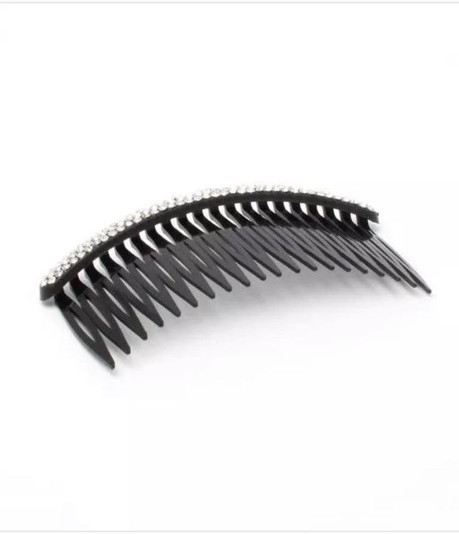 Picture of 8343 / 3430 10CM BLACK SIDE COMB WITH DIAMANTE STONES